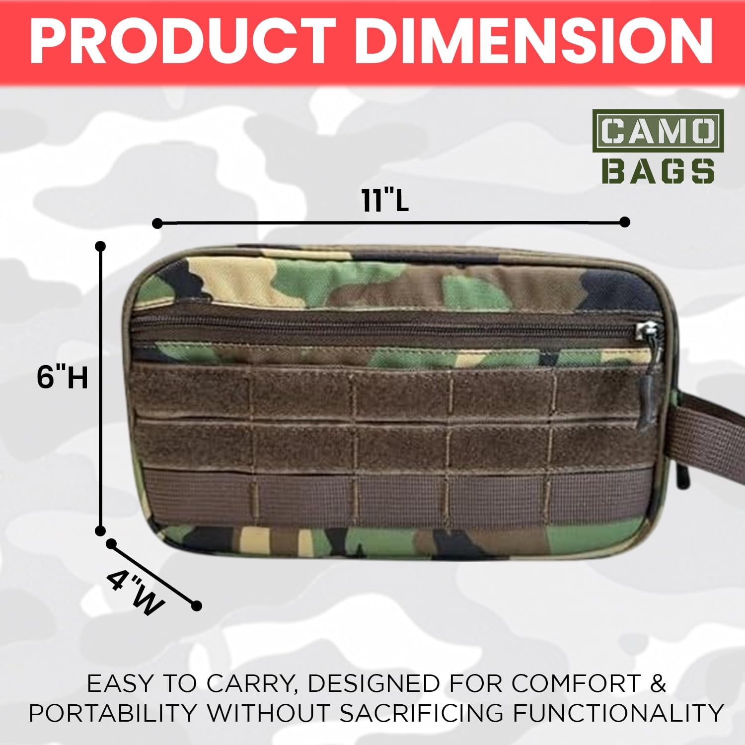 Camo Toiletry Bag – Dry/Wet Separate - Image 14