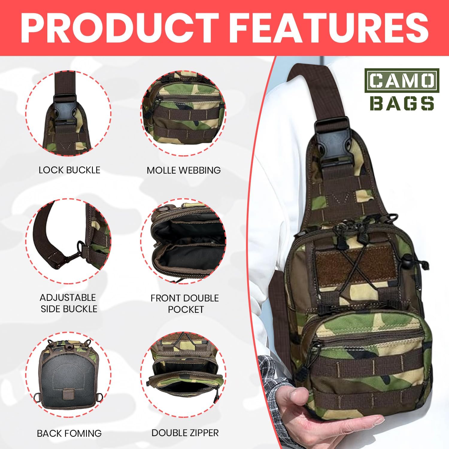 Sling Shoulder Tactical Satchel for Every Day Carry - Image 13