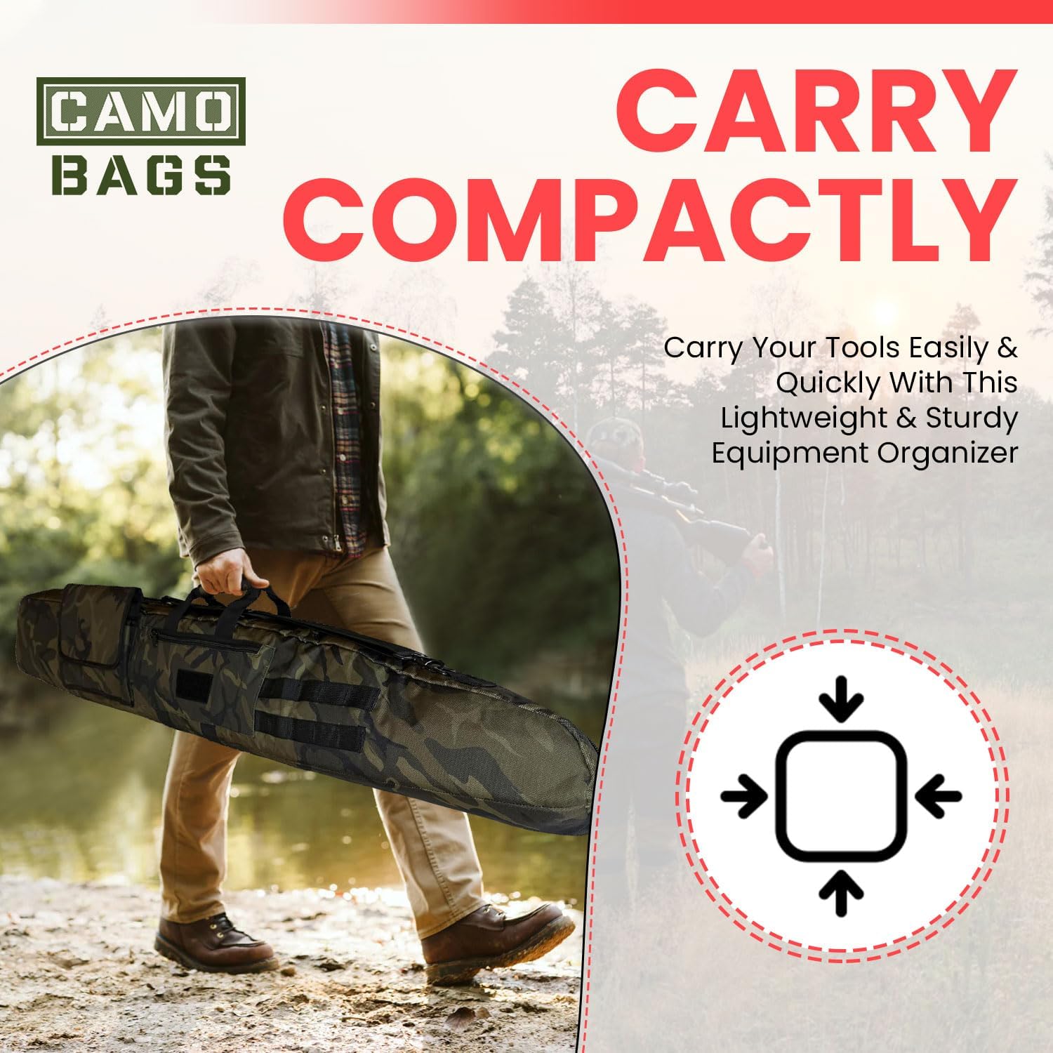 Adjustable Rifle Sling Bag with New & Improved Top Side Sling Connectors - Image 10