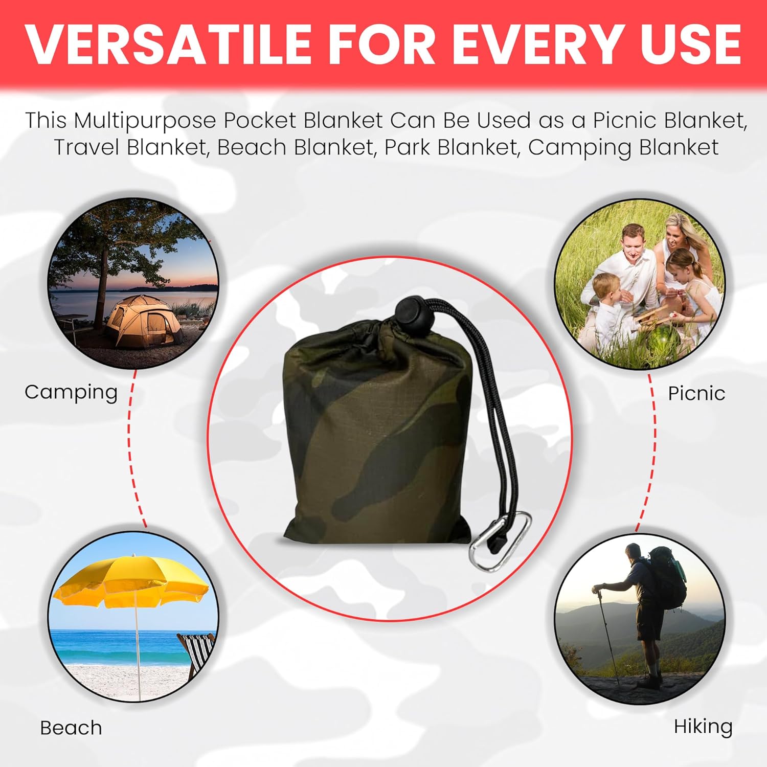 Palm Picnic Blanket - Waterproof & Foldable - Image 13