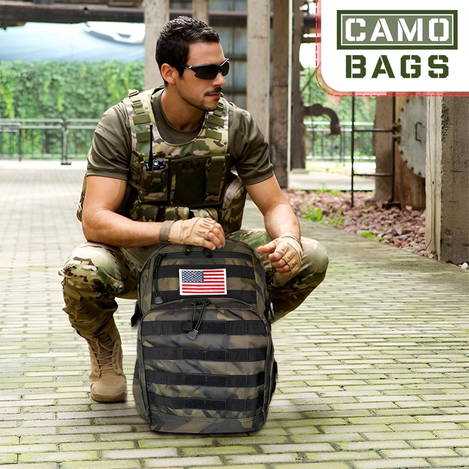 Camo Tactical Day Backpack - Image 14