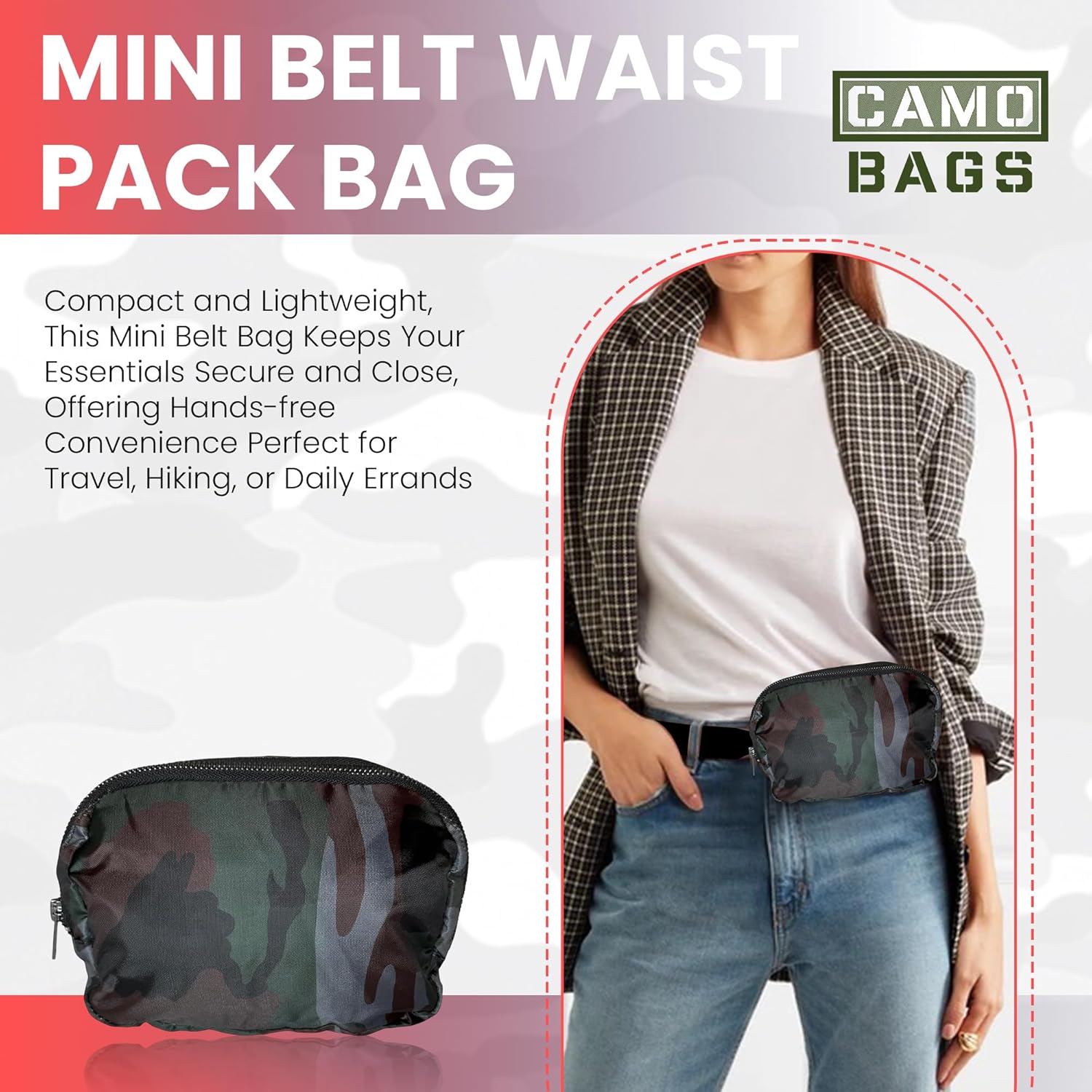 Unisex Mini Belt Bag with Adjustable Strap - Image 10