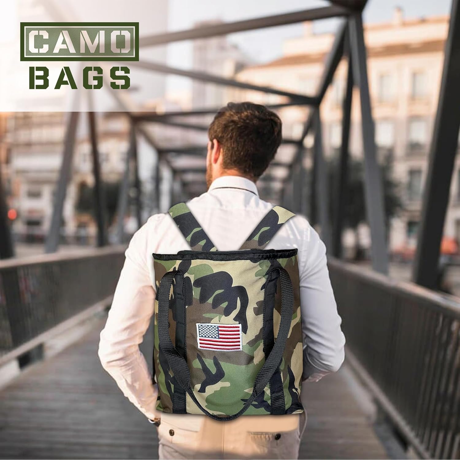 4 Bottle Padded Travel Tote with Backpack Straps - Image 15