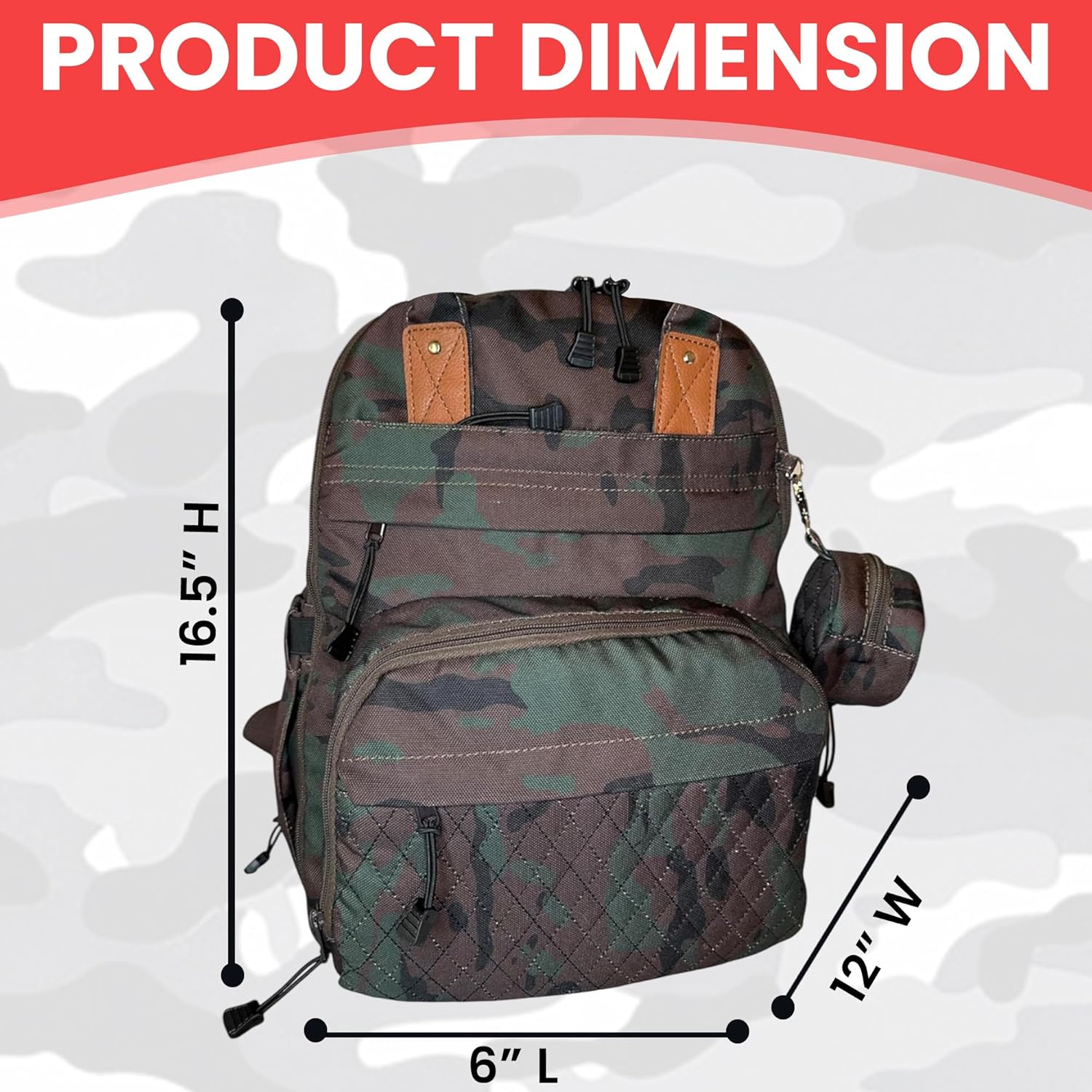 Camo Diaper Bag Backpack - Image 14