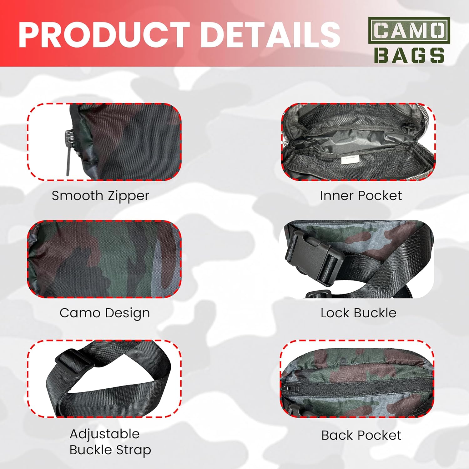 Unisex Mini Belt Bag with Adjustable Strap - Image 11