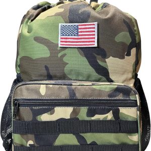 Tactical Drawstring Backpack with Removable Backpack Straps