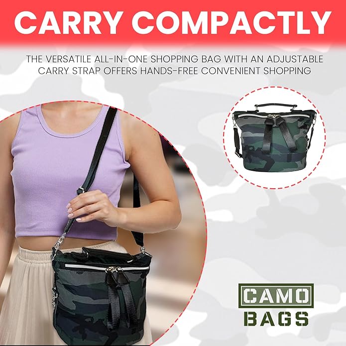 Women’s Travel Shopping Shoulder Bag - Image 9