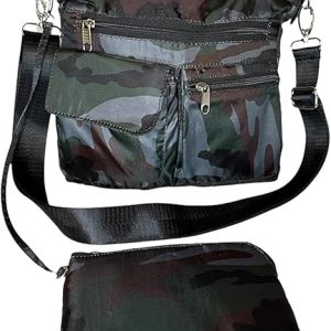 Camo Women Crossbody Bag - Oxford Slim Shoulder Crossbody Purse